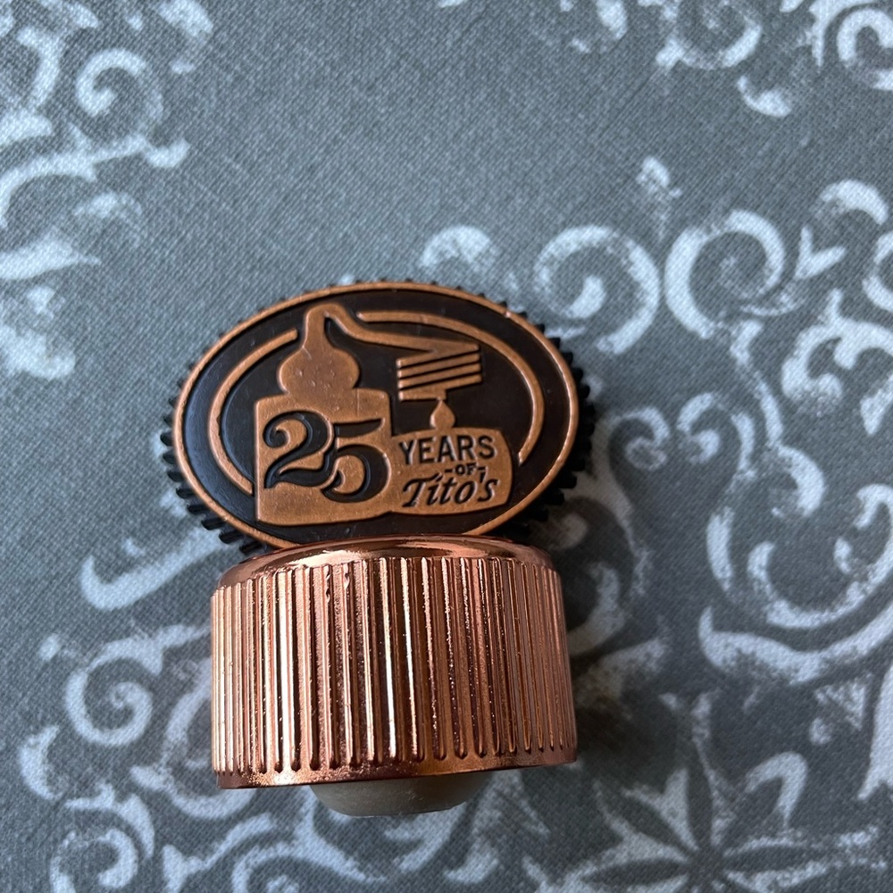 Tito’s 25th Anniversary Bottle Stopper New in box